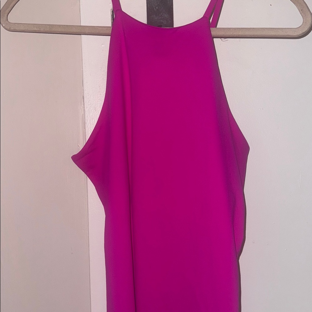 Susana Monaco Bright Pink Strapless Dress - Picture 2 of 4